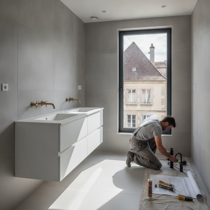 Salle bain design moderne : tendances et évolutions récentes à Houdemont